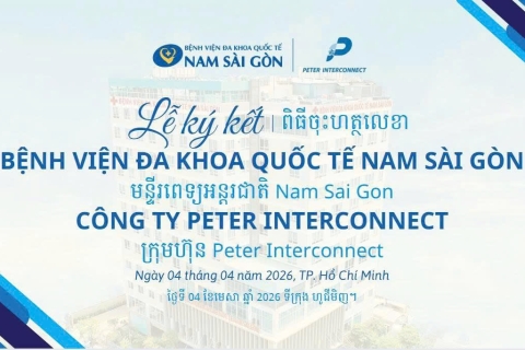 MoU Signing Ceremony Between Peter Interconnect and Nam Sai Gon International Hospital Ho Chi Minh City, Vietnam